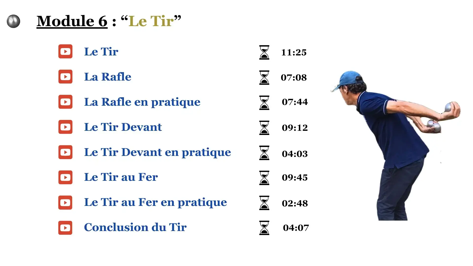 Stage de Pétanque - Le Tir